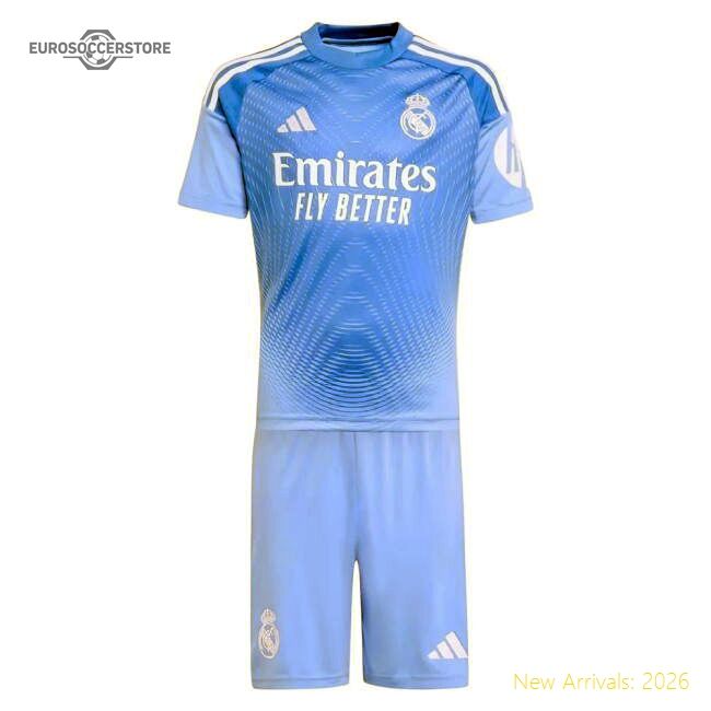 Elite 2025-2026 Real Madrid Home Youth Goalkeeper Kit (casillas 1)