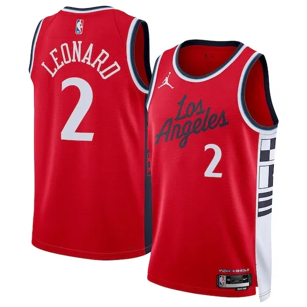 Kawhi Leonard GSW Swingman Jersey - exclusive swingman-jersey - Red