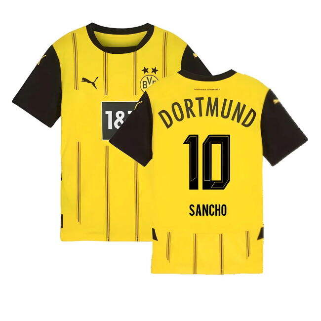 Borussia Dortmund official style Home Shirt 2024-2025 (Youth