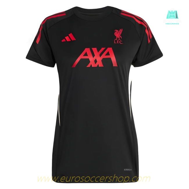 2025-2026 Liverpool Training Jersey (Black) - Womens