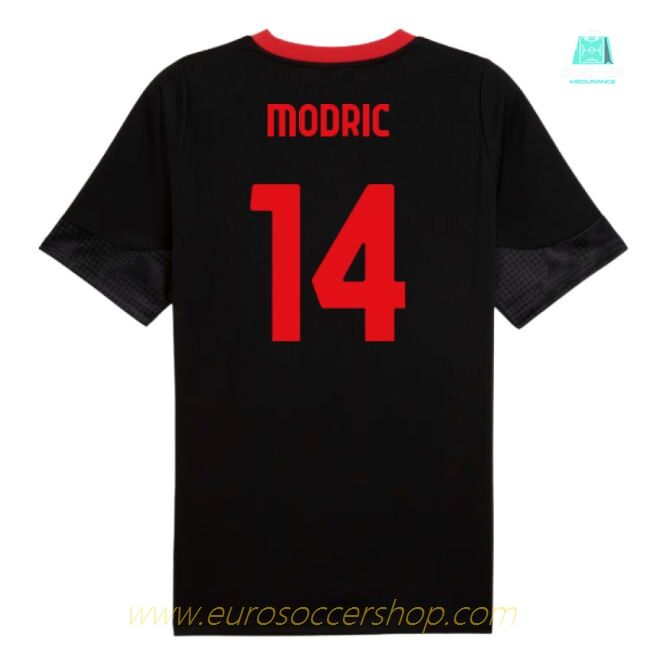 2025-2026 AC Milan Training Jersey (Black) (Modric 14)