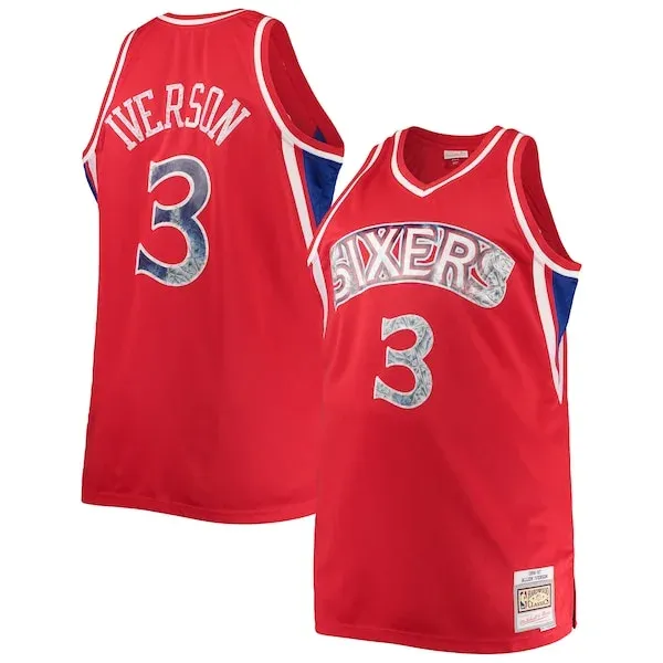 Allen Iverson PHI Swingman Jersey - exclusive modern - Red game-day