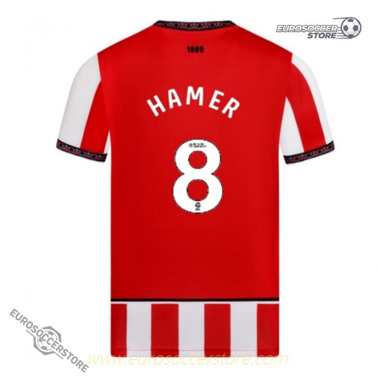 Sheffield United HAMER 8 Home Jersey for the 25-26 Season