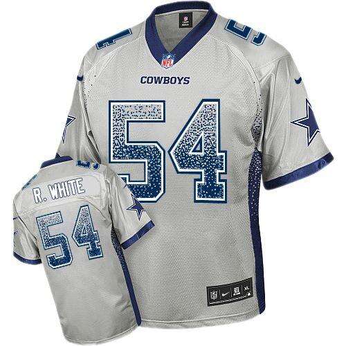 Authentic Cowboys #None White Drift Fashion Elite NFL Jersey