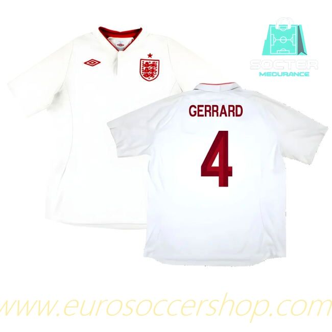 Three Lions Home Shirt World Cup (Gerrard 4)