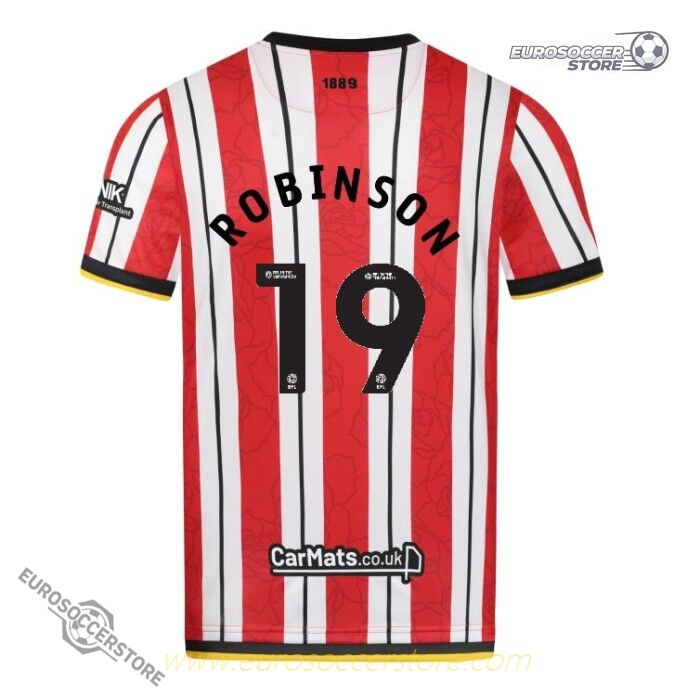 Sheffield United 24-25 Season Home Jersey - ROBINSON 19