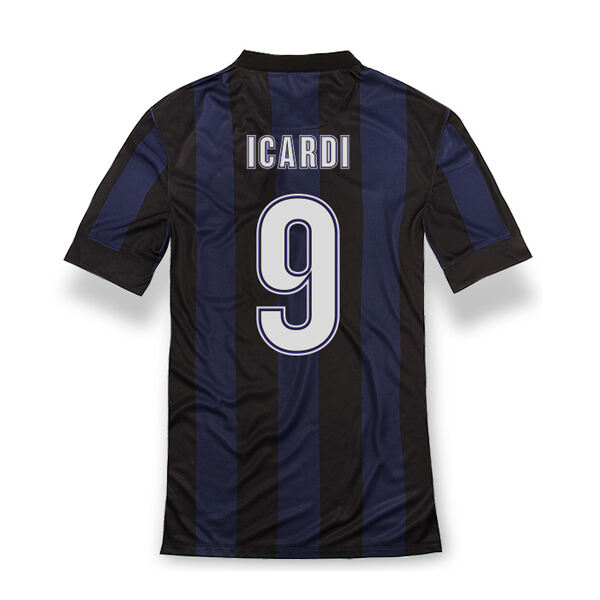 13-14 Inter Milan 9 Icardi Home Soccer Jersey Shirt - Official