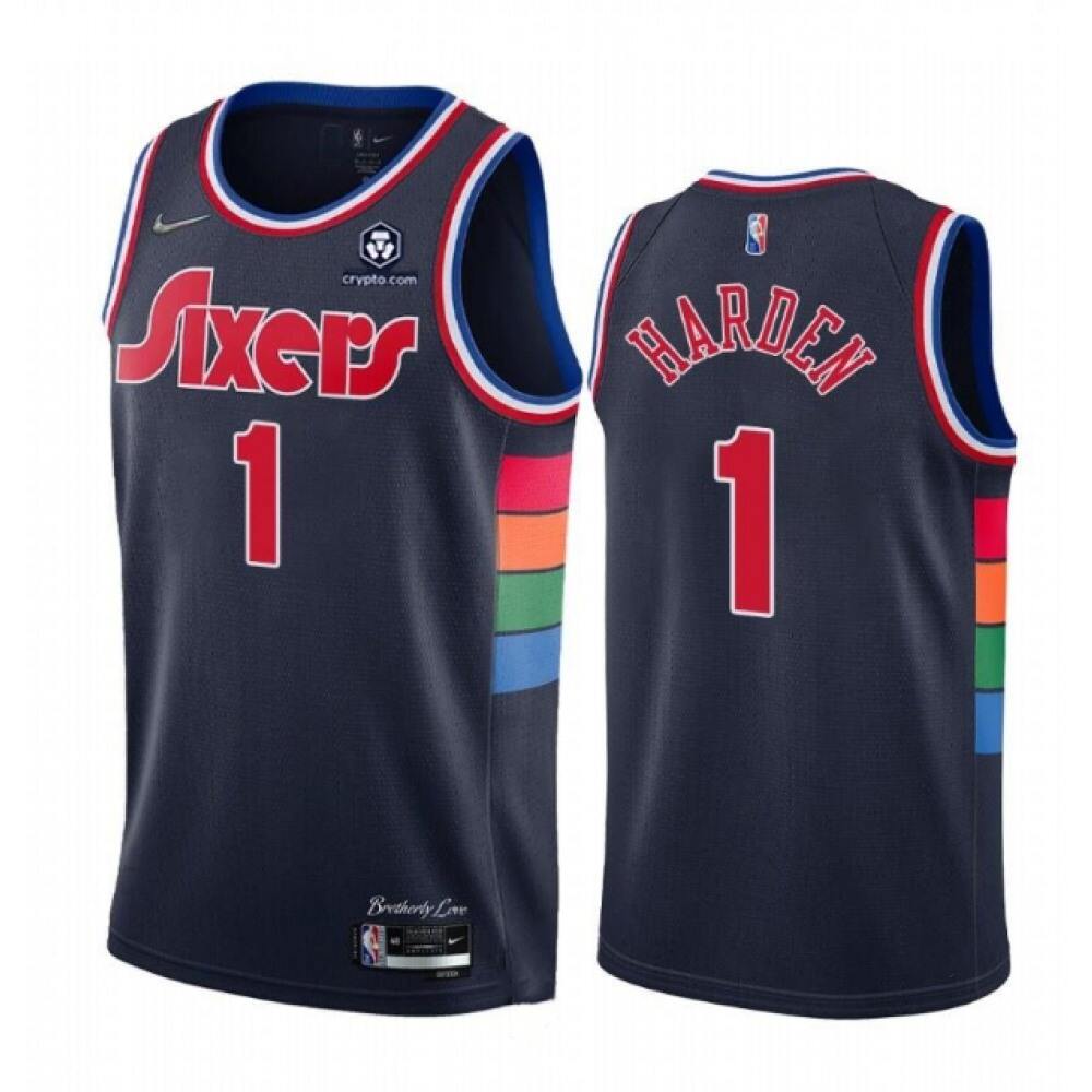 Game Day Cost-Effective Men's PHI #1 James None Basketball Jersey