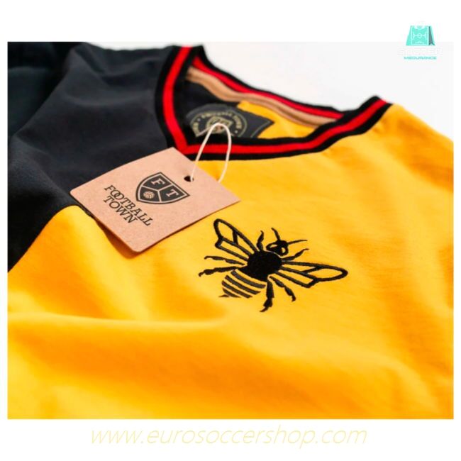 The Black Wasp Home Retro Football Shirt