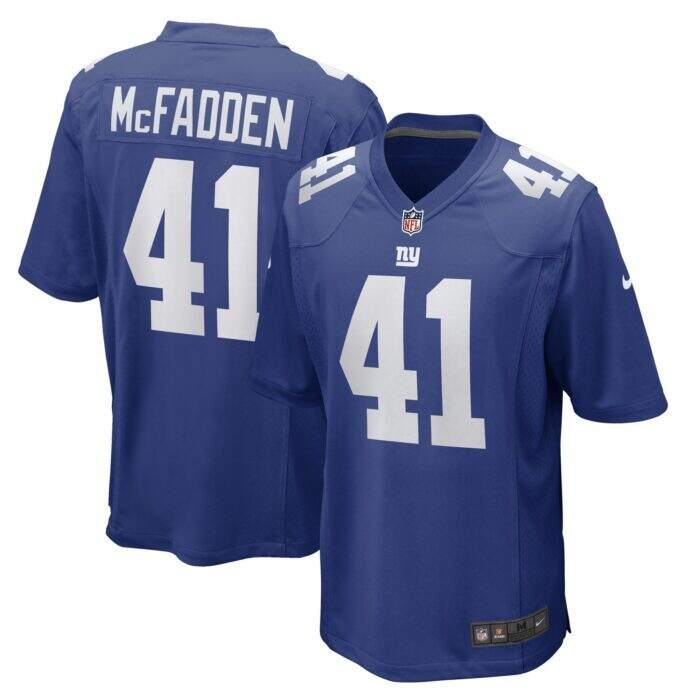 Men's New York Giants Micah McFadden Nike Royal Game Playe...