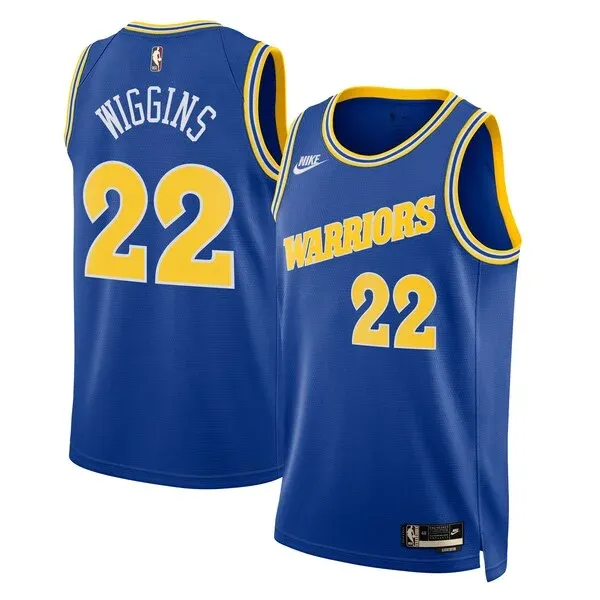 Andrew Wiggins GSW Swingman Jersey - retro Basketball - Blue