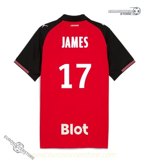 JAMES' 25-26 Season Home Jersey for Rennais