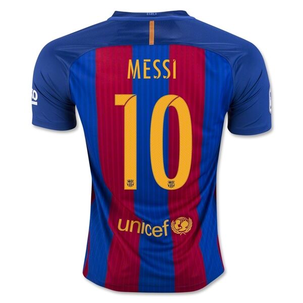 Barcelona Home 2016-17 10 MESSI Soccer Jersey Shirt - Official