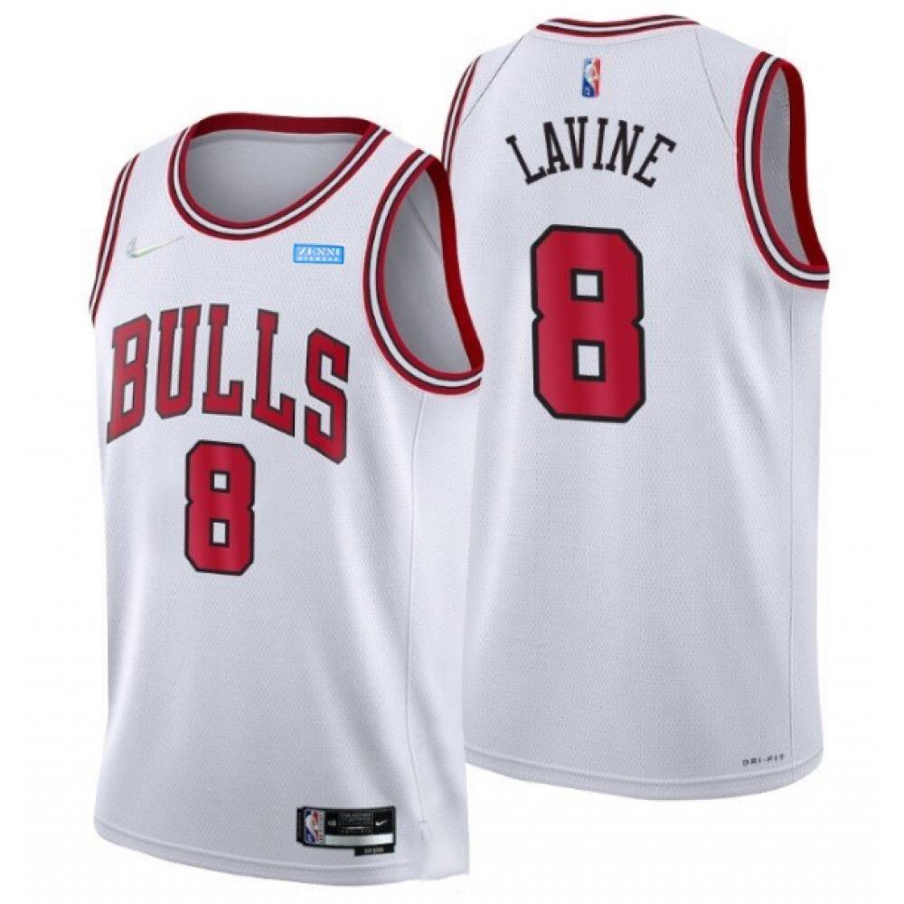 Premium Chicago Bulls Zach LaVine8 Jersey - White - Fan Favorite