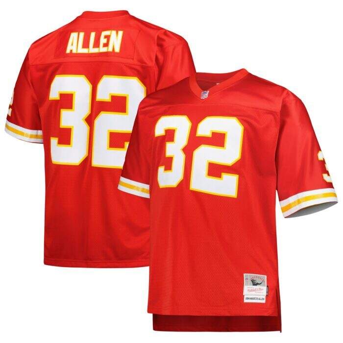 Men's Kansas City Chiefs Marcus Allen Mitchell & Ness Red ...
