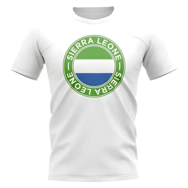 Sierra Leone Football Badge T-Shirt (White)