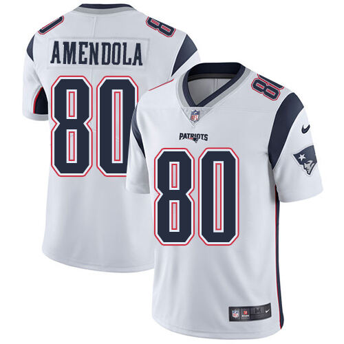 Stitched NFL New England Patriots #None White None Limited Jersey