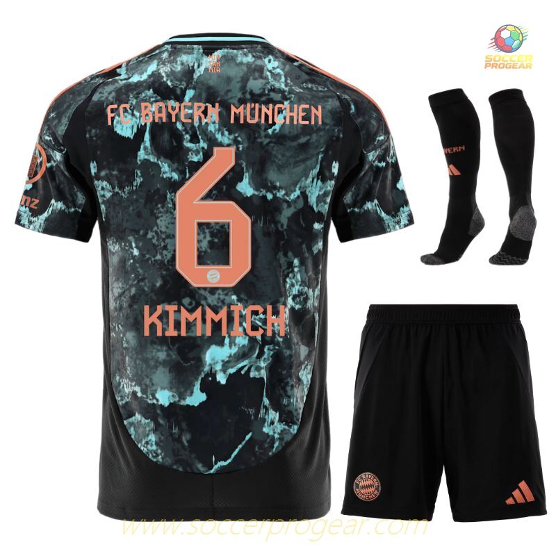 Soccer Jersey Soccer Uniform Youth Bayern Munich Away 2024/25 Collection Kimmich