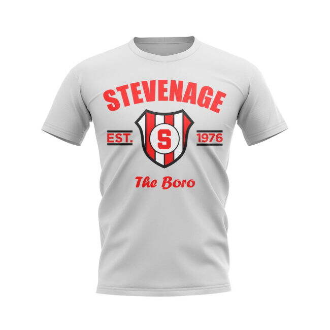 Stevenage Established Football T-Shirt (White)