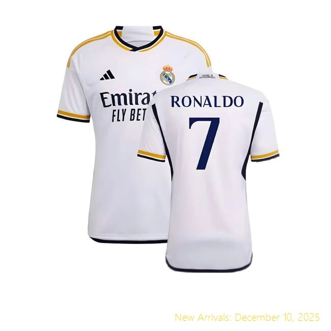 Real Madrid Home - Featuring Ronaldo - Premium Replica - Breathable