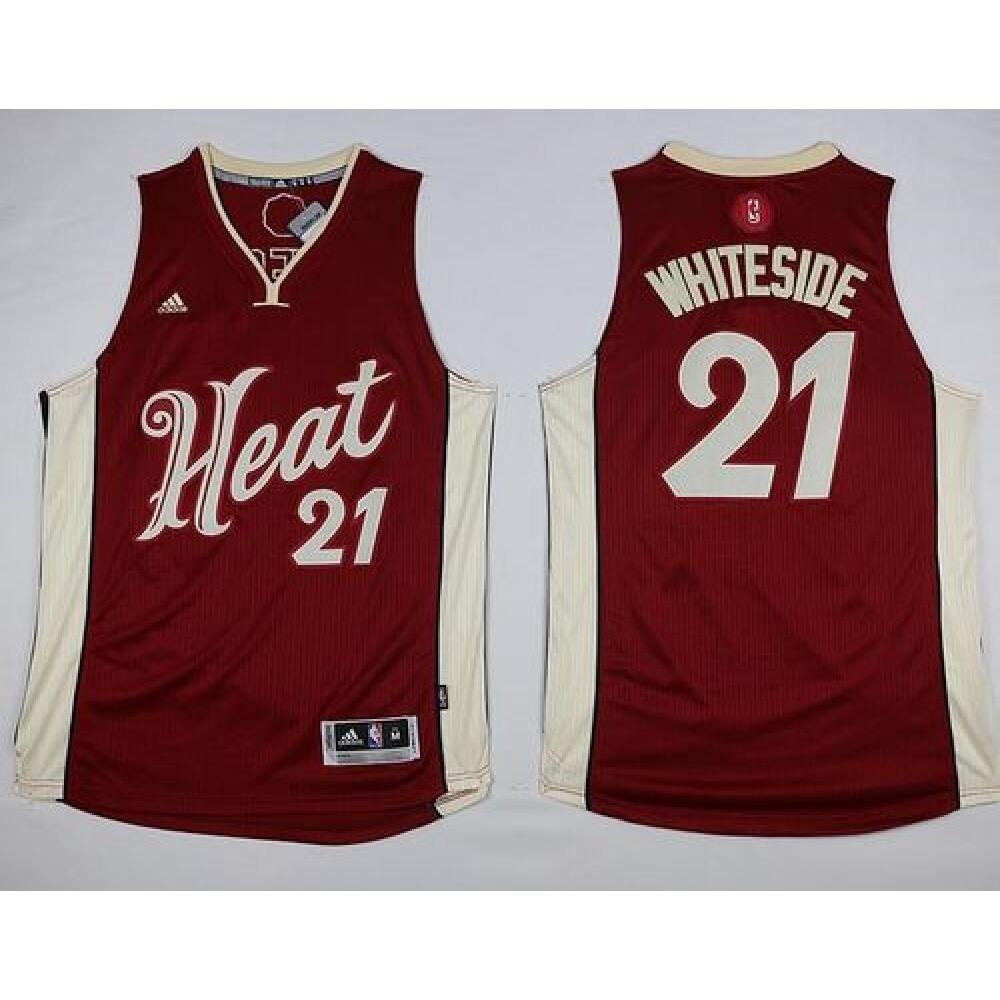Limited Edition Men's MIA #21 Hassan White Basketball Jersey