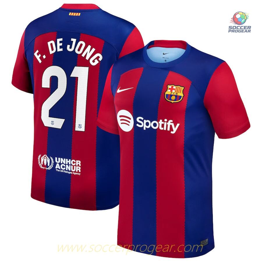 Barca Team Shirt 2023 2024 Home F. De Jong