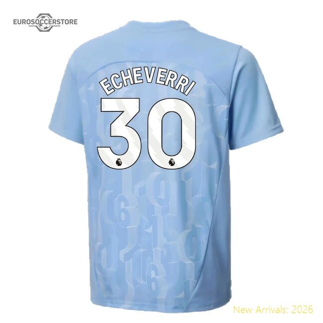 2024-2025 Premier Team Shirt First-class Jersey Echeverri Climacool