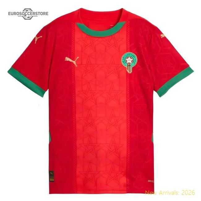 Elite Morocco Kids 20242025 Home Shirt () 7years Breathable