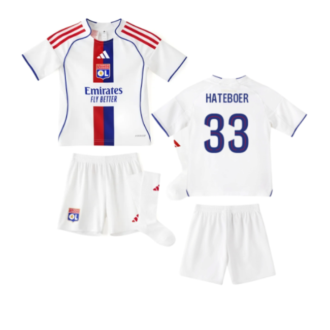 Fan-Favorite 2025-2026 Olympique Lyon Home Mini Kit (Hateboer 33)