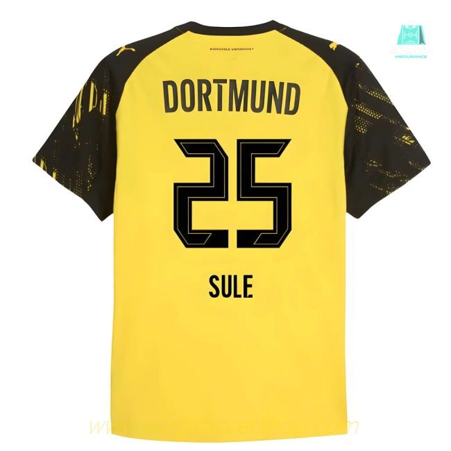 2025-2026 Borussia Dortmund Authentic Home Shirt (Sule 25)