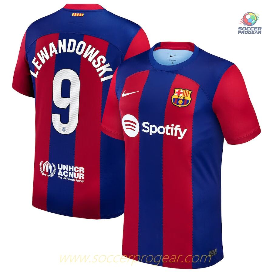 Barca Team Shirt 2023 2024 Home Lewandowski