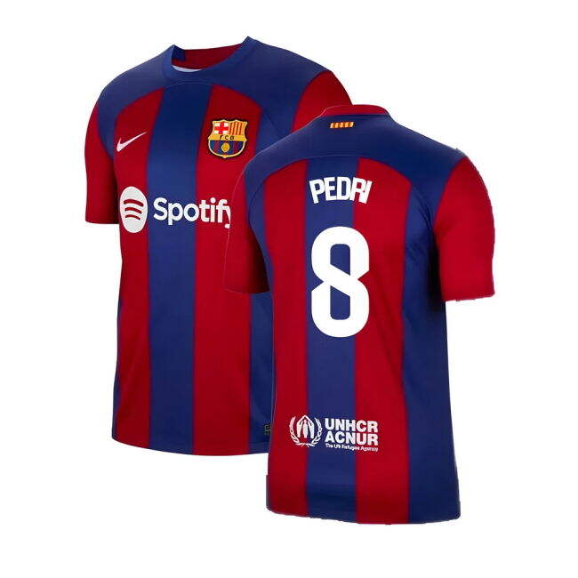Collector's Barcelona Home Collector Jersey 2023-2024 (Pedri 8)