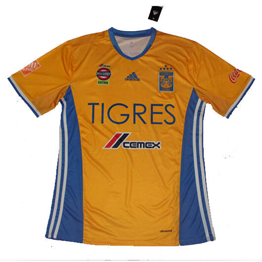 Tigres Home 201617 5 Stars Soccer Jersey Shirt - Official Replica