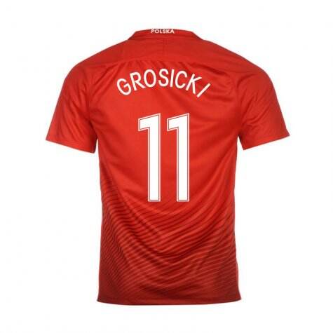 Poland Away 2016 Grosicki 11 Soccer Jersey Shirt - Official Replica