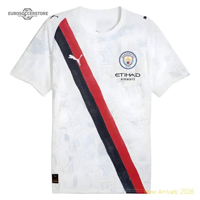 Official 2025-2026 Kidsuper X Manchester City Cwc Shirt (white)