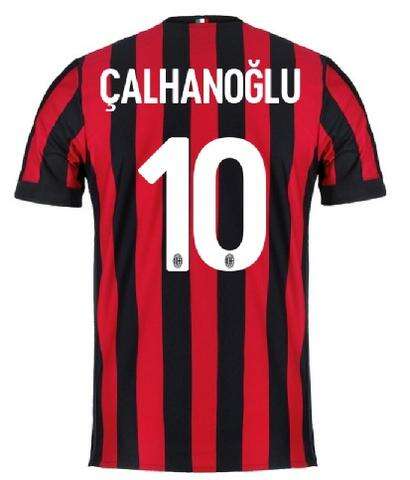 AC Milan Home 201718 Calhanoglu 10 Shirt - Official Replica 9767