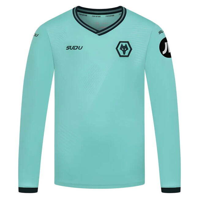 2025-2026 Wolves Long Sleeve Away Shirt (Kids) (Your Name)