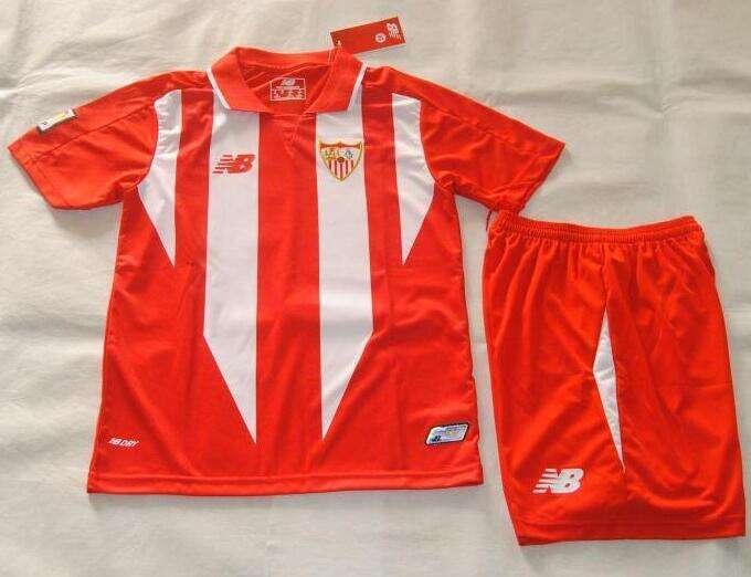 Kids Sevilla 2015-16 Away Soccer KitShirtShorts - Official Replica