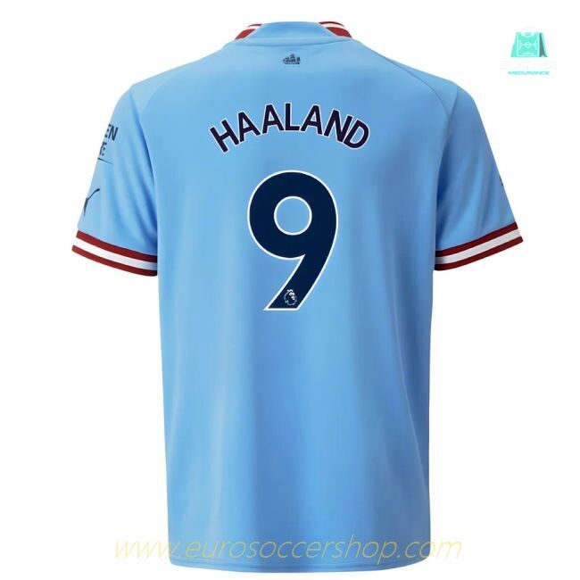 2022-2023 Man City Home Shirt (Kids) (HAALAND 9)