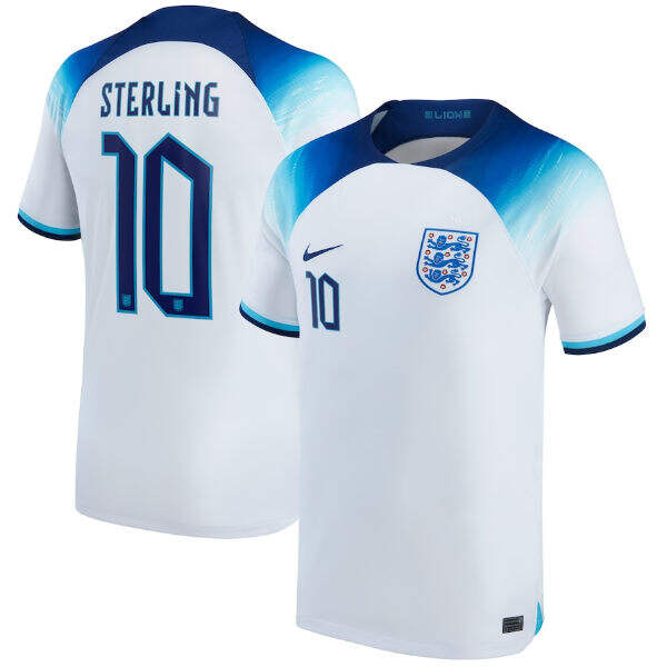 England World Cup 2022 Home Kit STERLING Soccer Shirt White Football