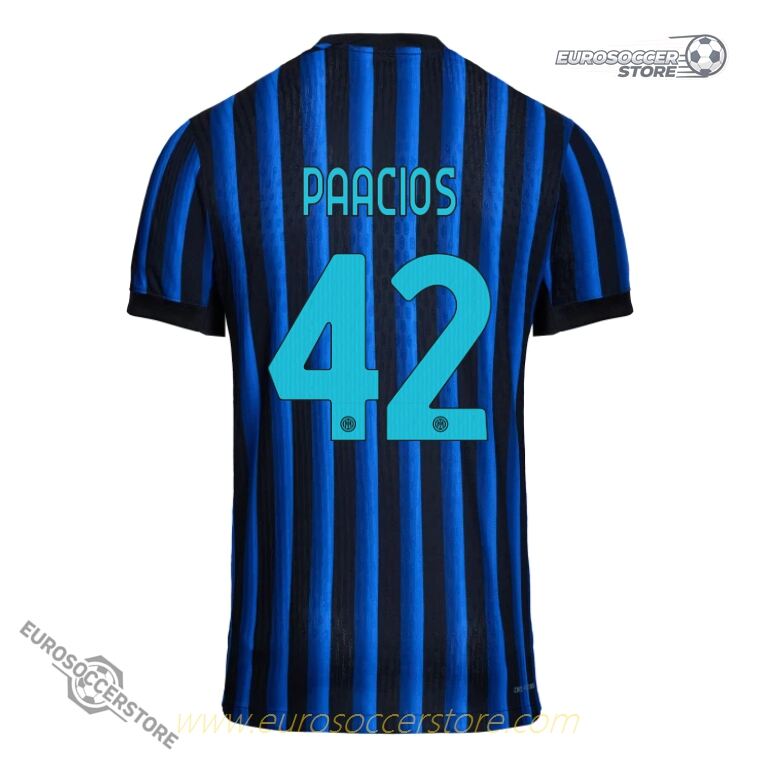 Inter Milan 25-26 Home Palacios 42 Football Jersey (Player Version)