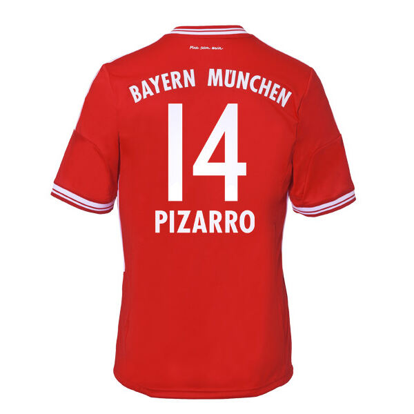 13-14 Bayern Munich 14 Pizarro Home Shirt - Official Replica 833