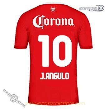 Toluca's J. ANGULO 10 Home Soccer Jersey for the 23-24 season.