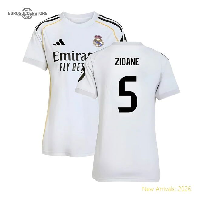 Pro-level Real Madrid Home Zidane Jersey 2025-2026 Breathable