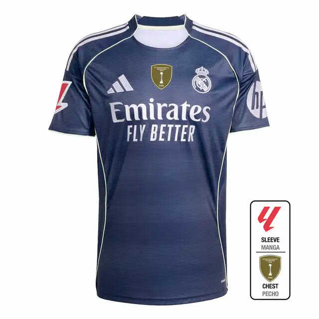 Real Madrid Away Soccer Jersey 2025/26 Authentic Kit