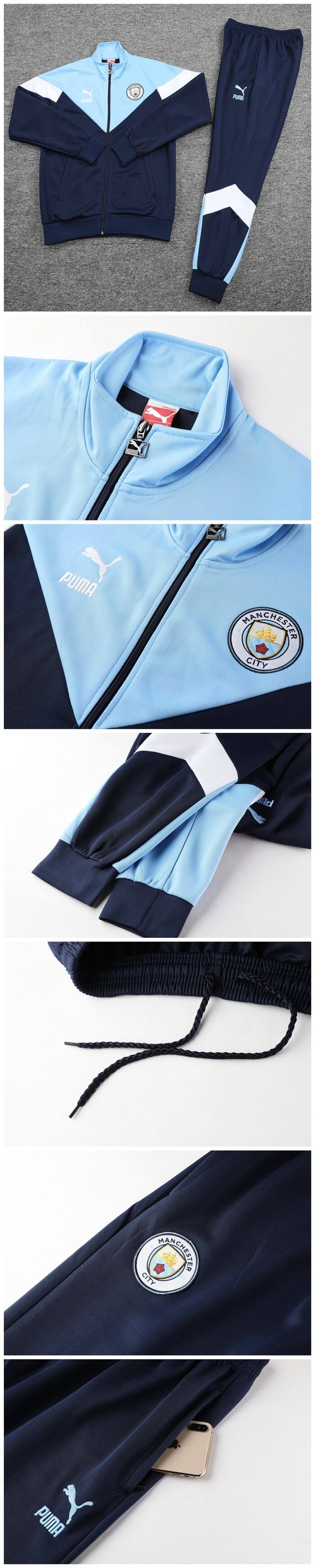 Advanced Fabric Machester city 2019-20 BlueNavy Jacket Suit