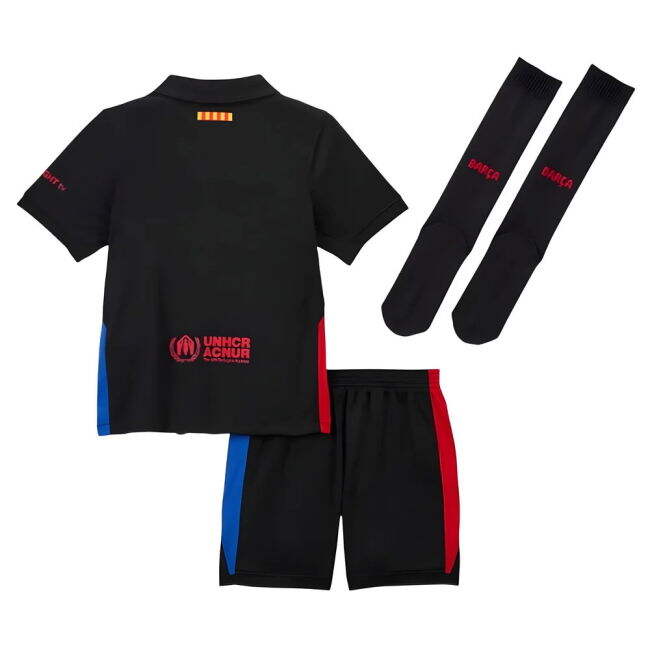 2024-2025 Barcelona Away Little Boys Mini Kit