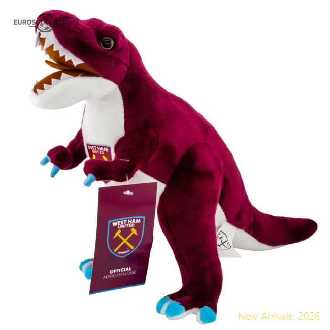 Authentic West Ham United Fc Plush T-rex - Premium Quality Baby