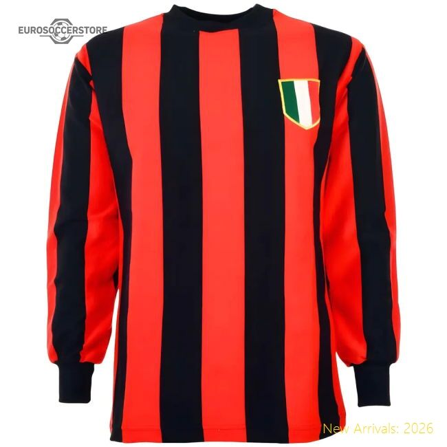 Luxury A C Milan 1950-1960s Retro Football Shirt - Excellent Value