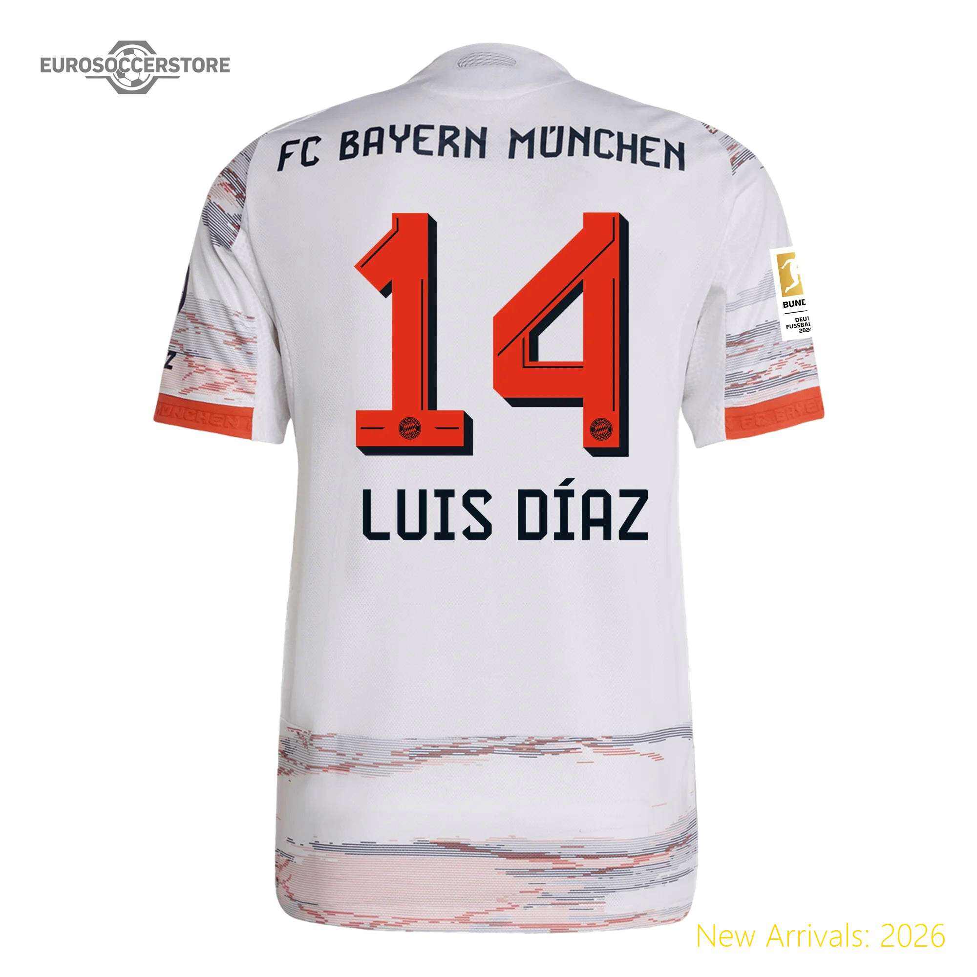 Officially Approved Top-grade Men Bay Soccer Star Away Jersey 2023